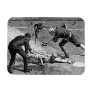 Íman Baseball Vintage por Thure De Thulstrup, 1885