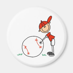 Íman Basebol Personalizado para Meninos