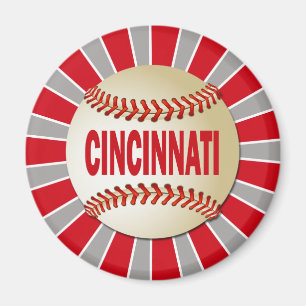 ÍMAN BASEBOL RETRO DE CINCINNATI