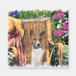 Íman Basenji Lovers Art Gifts