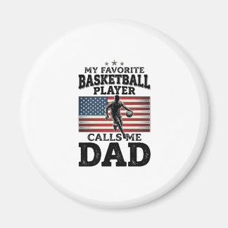 Íman Basketball Dad Patriotic Vintage Engraving T-Shirt