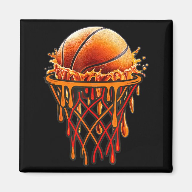 Íman Basketball Drip Graphic, Basketball Funny Bruh Gif (Frente)