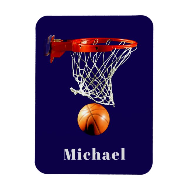 Íman Basketball Replace with Your Name (Vertical)