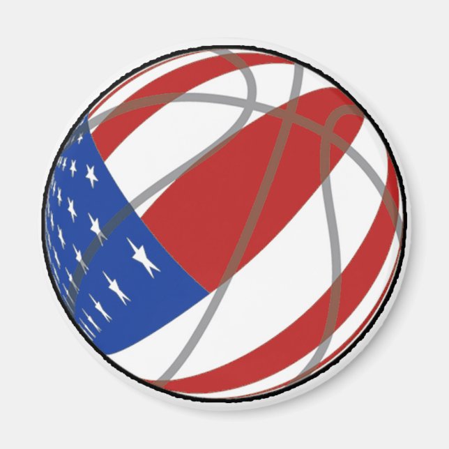 ÍMAN BASKETBALL USA FLAG PATRIÓTICO (Frente)