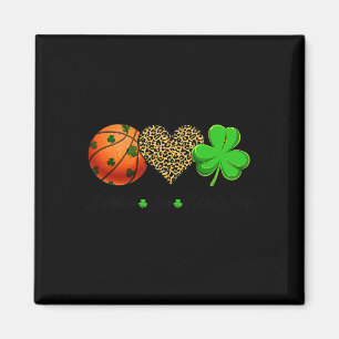 Íman Basquete Ama o Cama do Shamrock do Dia de São Patr