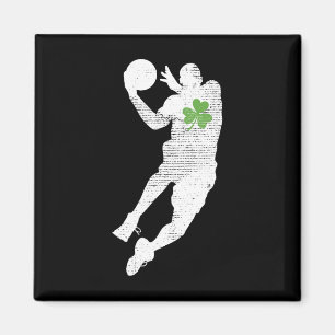 Íman Basquete Amadurece Shamrock Verde Folha de São Pat
