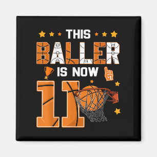Íman Basquete De Aniversário De 11, Este Chamador É Ago