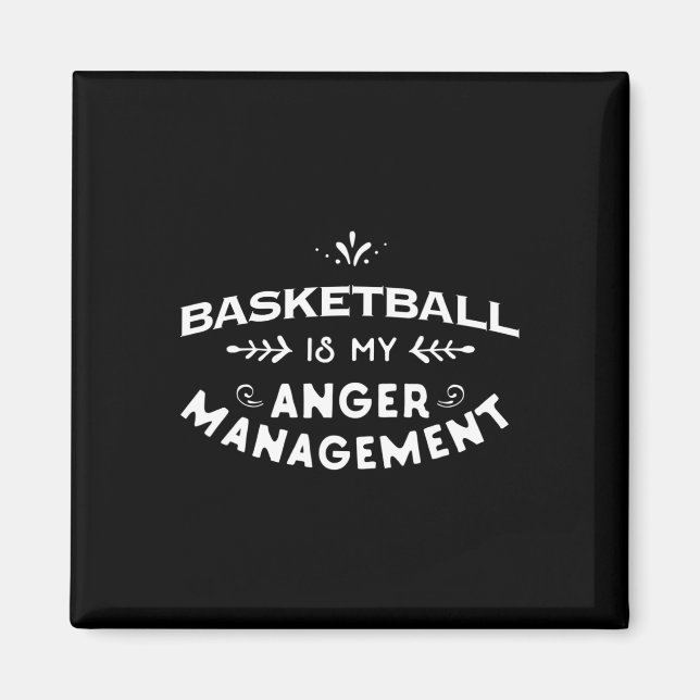 Íman Basquete Divertido de Basquete é minha gestão de r (Frente)