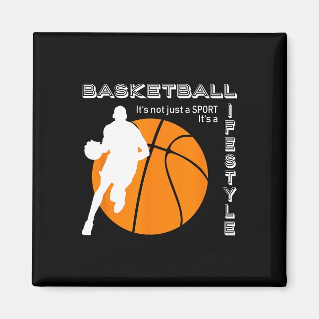 Íman Basquete É Estilo de Vida - Basquete (Frente)