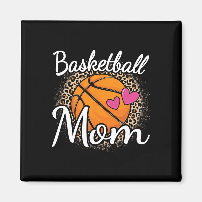 Íman Basquete Mãe Leopardo Imprime Mama (Frente)
