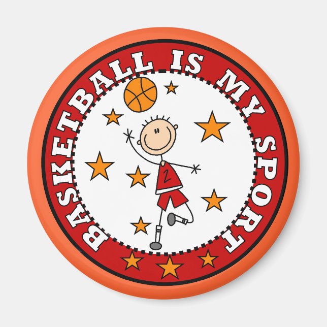 Íman Basquete, meus Camisetas e presentes (Frente)