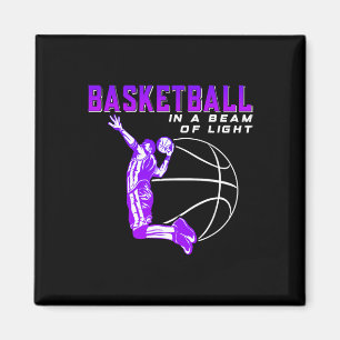 Íman Basquete num feixe de luz