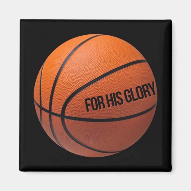 Íman Basquete Para Pessoas Desportivas Que Ama Deus E B (Frente)