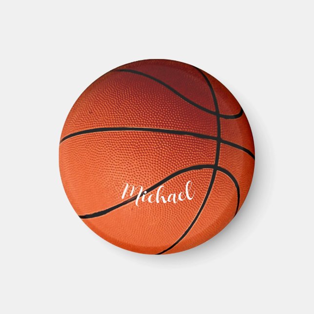 Íman Basquete Seu Nome Personalizado (Frente)