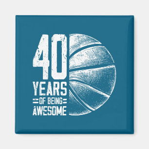 Íman Basquetebol Anos Antigos 40 Basquetebol 40º Jogado