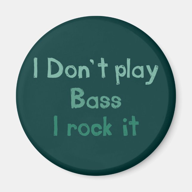 Íman Bass Rock It Magnet (Frente)