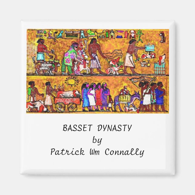 Íman BASSET DYNASTY por Patrick Wm Connally (Frente)
