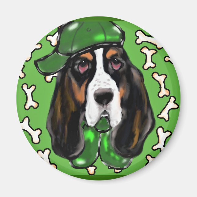 Íman Basset Hound (Frente)