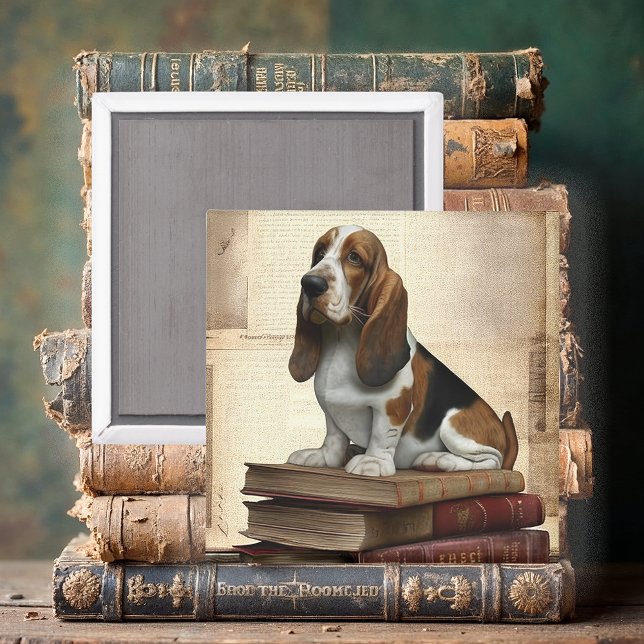Íman Basset Hound Literário (Criador carregado)