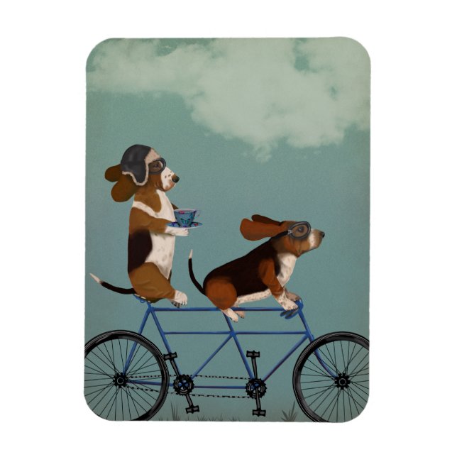 Íman Basset Hound Tandem (Vertical)