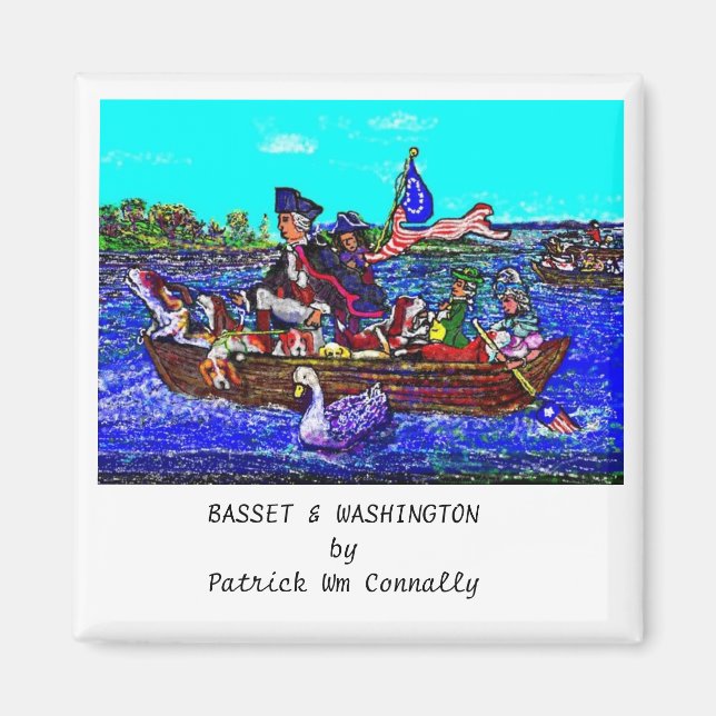 Íman BASSET & WASHINGTON Magnet (Frente)