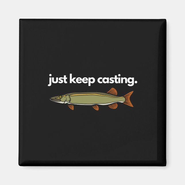 Íman Basta Continuar Lançando Pesca de Musky (Frente)