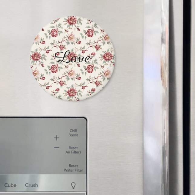 Íman Bastante Chic Vermelho Creme Floral   (In Situ (Fridge))