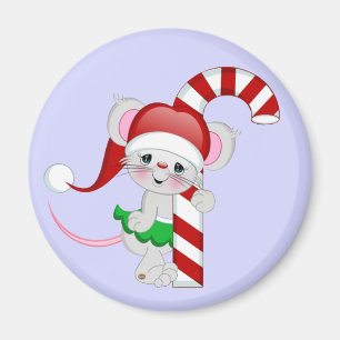 Íman Bastão de doces do rato do Natal