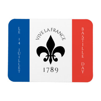 Íman Bastilha Day Fleur-de-Lis Tricolore França Flag