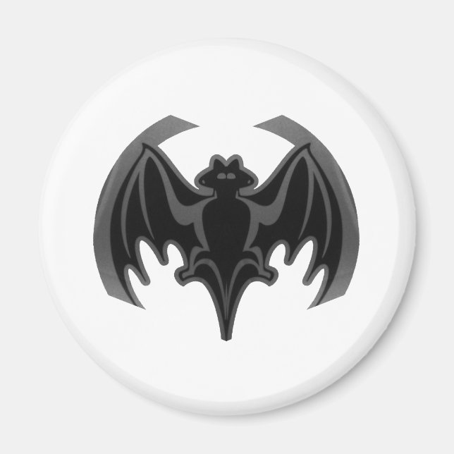Íman Bat Black Inv The MUSEUM Zazzle Gifts (Frente)