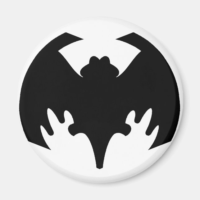Íman Bat Black The MUSEUM Zazzle Gifts (Frente)