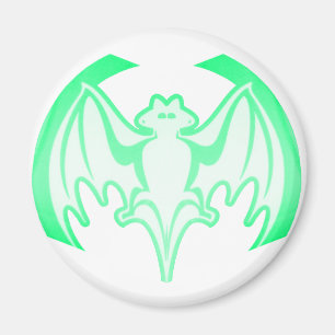 Íman Bat Green Inv The MUSEUM Zazzle Gifts