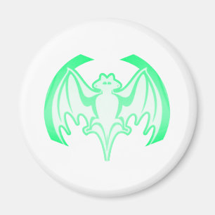 Íman Bat Green Inv The MUSEUM Zazzle Gifts