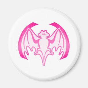 Íman Bat Magenta Inv The MUSEUM Zazzle Gifts