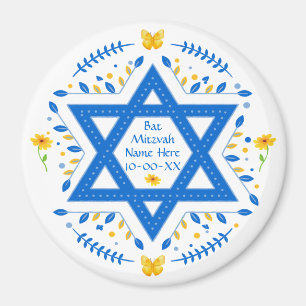 Íman Bat Mitzvah Favor, PERSONALIZADO para Meninas