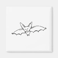 Bat Voador - arte de desenho de tinta original div