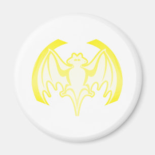 Íman Bat Yellow Inv The MUSEUM Zazzle Gifts