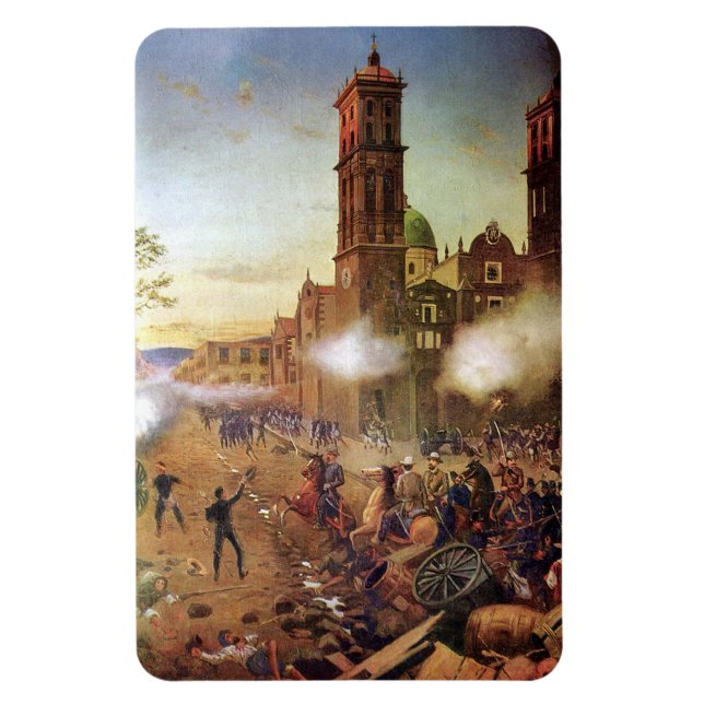 Íman Batalha da História Mexicana de Puebla (Vertical)