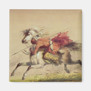 Íman Batalha de Blue Water Creek Por Alfred Jacob Mille