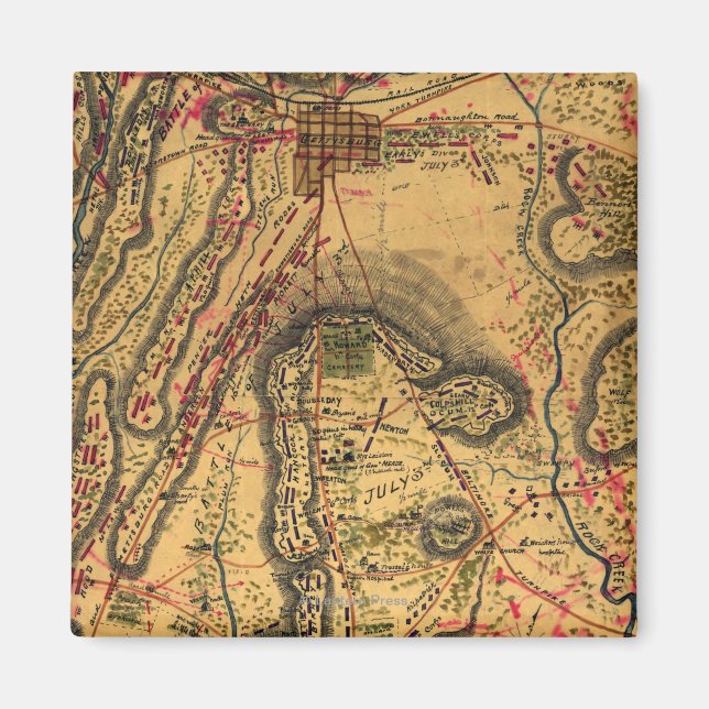 Íman Batalha de Gettysburg (Frente)