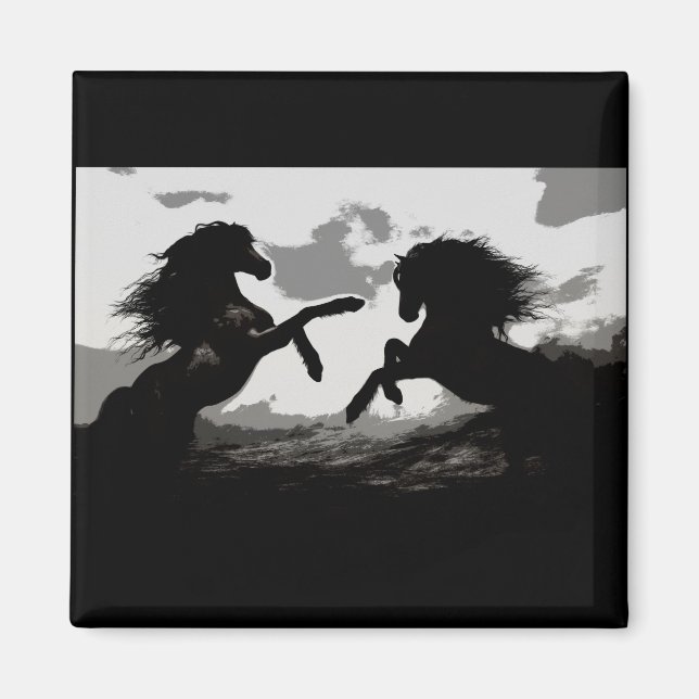 Íman Batalha dos Cavalos - Arte Equina (Frente)