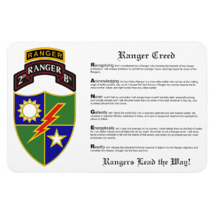 Íman Batalhão de segundos - 75º Ranger c/Tab Magnet 4x6