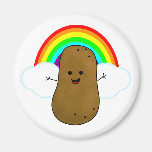 Íman Batata Feliz E Um Arco-Íris