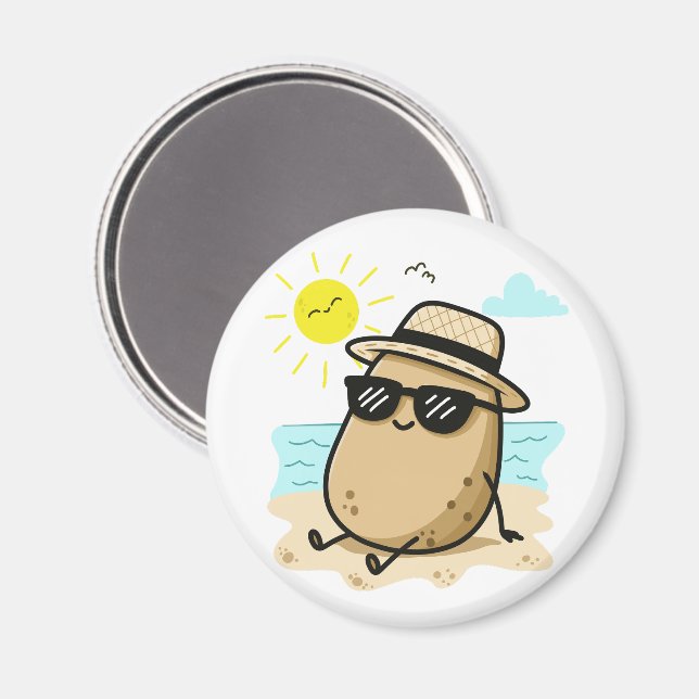Íman Batata Na Praia Vibes de Verão (Front/Back)