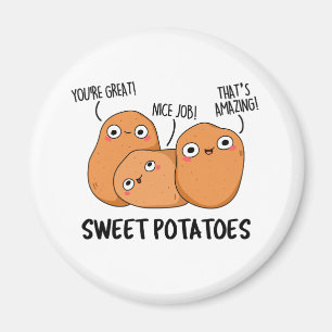 Íman Batatas doces Comida engraçada