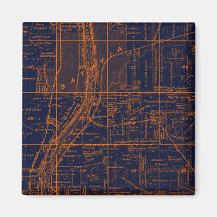ÍMAN BATAVIA ILLINOIS 1871 MAP FOX RIVER VALLEY