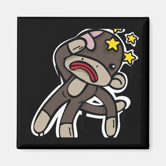 Íman Bater no SOCK MONKEY (Frente)