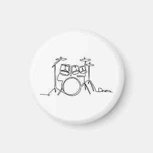 Íman Bateria Design de Música Bateria de Uma Linha 