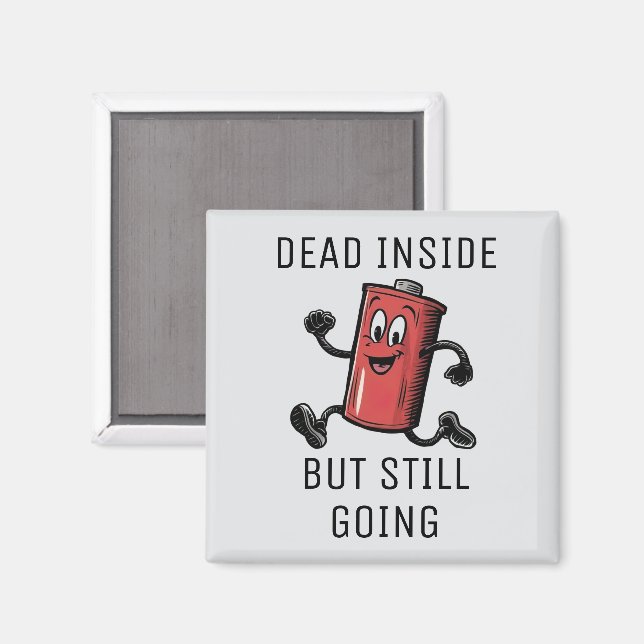 Íman Bateria engraçada (Front/Back)