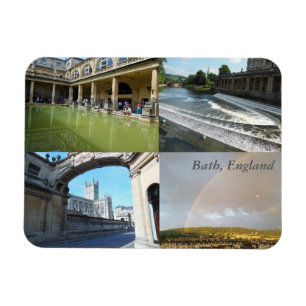 Íman Bath, Inglaterra, Magnet de 4 painéis